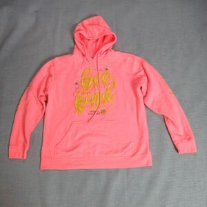 Simply Southern Hoodie Womens Size Medium Peach Bee Kind Bee Happy Sweatshirt